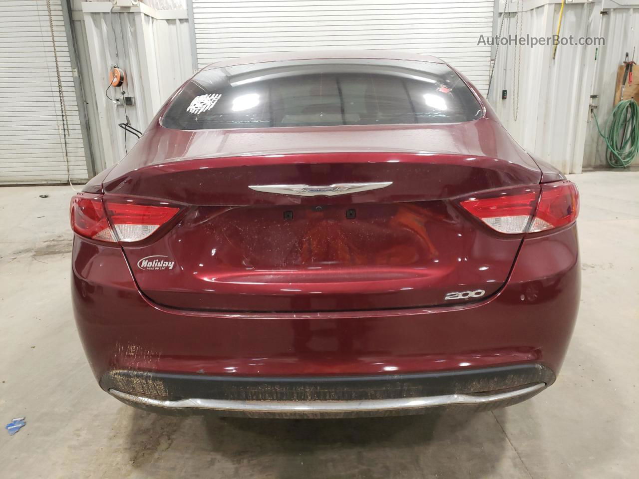 2016 Chrysler 200 Limited Maroon vin: 1C3CCCAB4GN112274