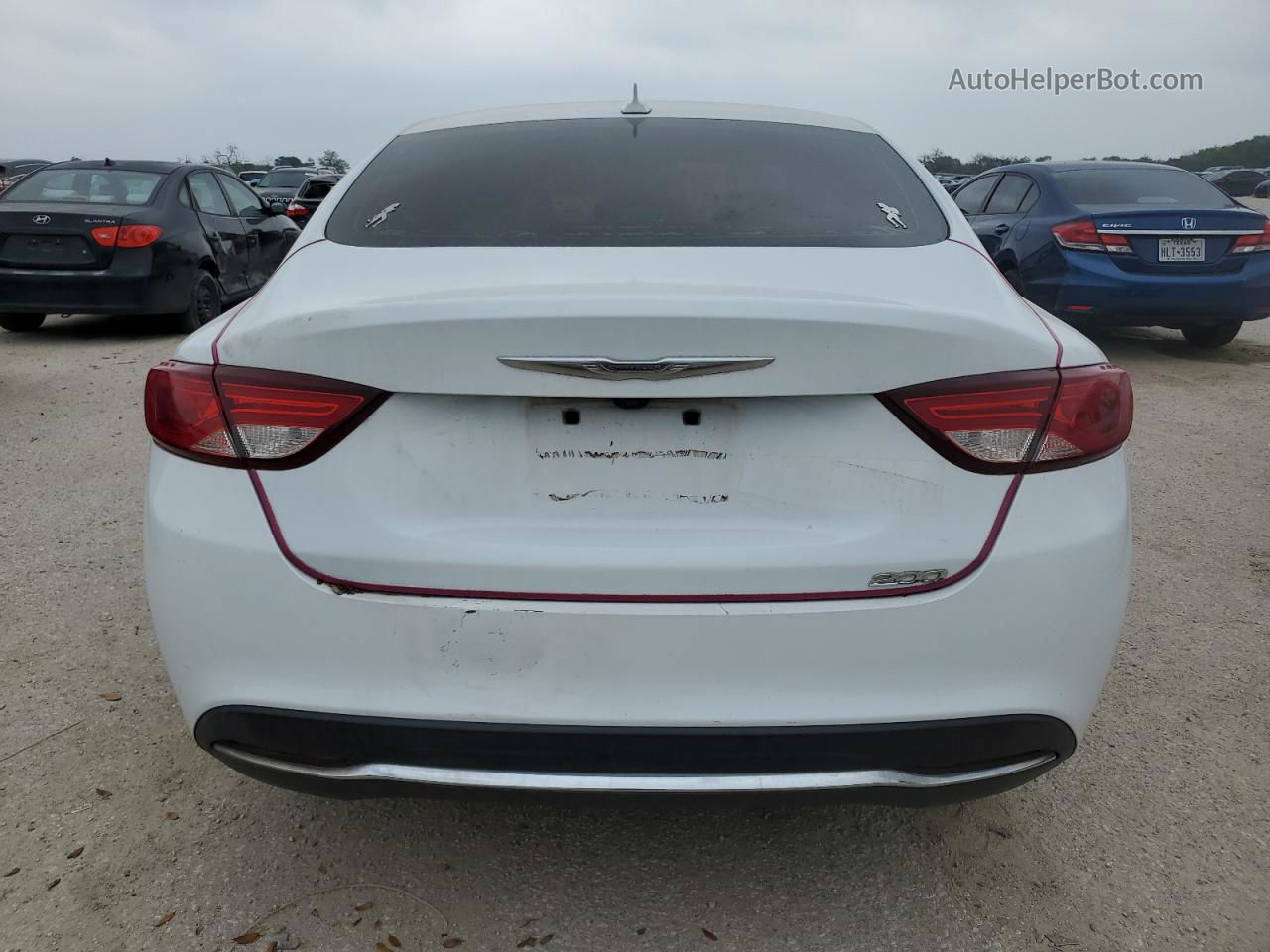 2016 Chrysler 200 Limited White vin: 1C3CCCAB4GN113358