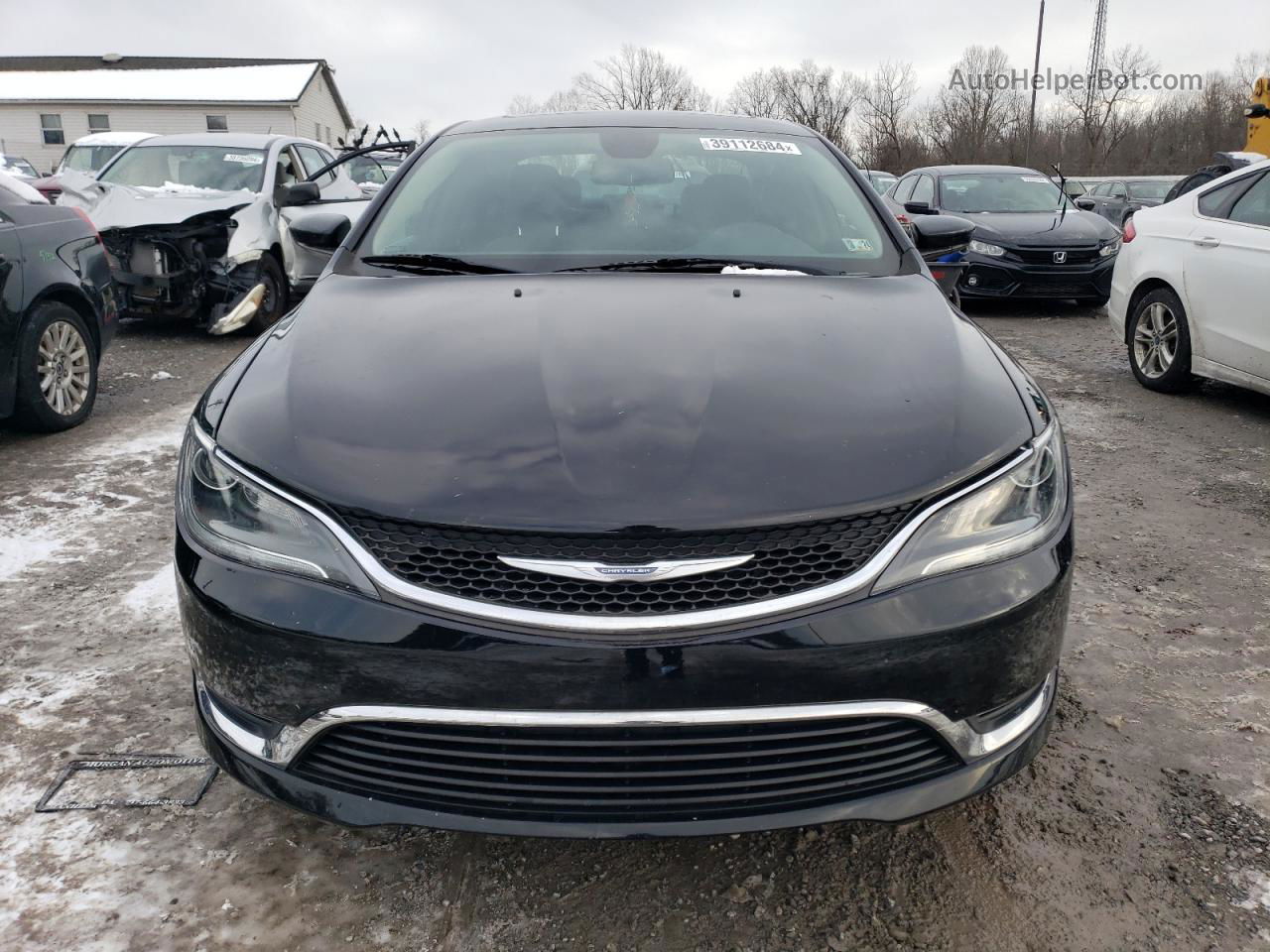 2016 Chrysler 200 Limited Black vin: 1C3CCCAB4GN115840