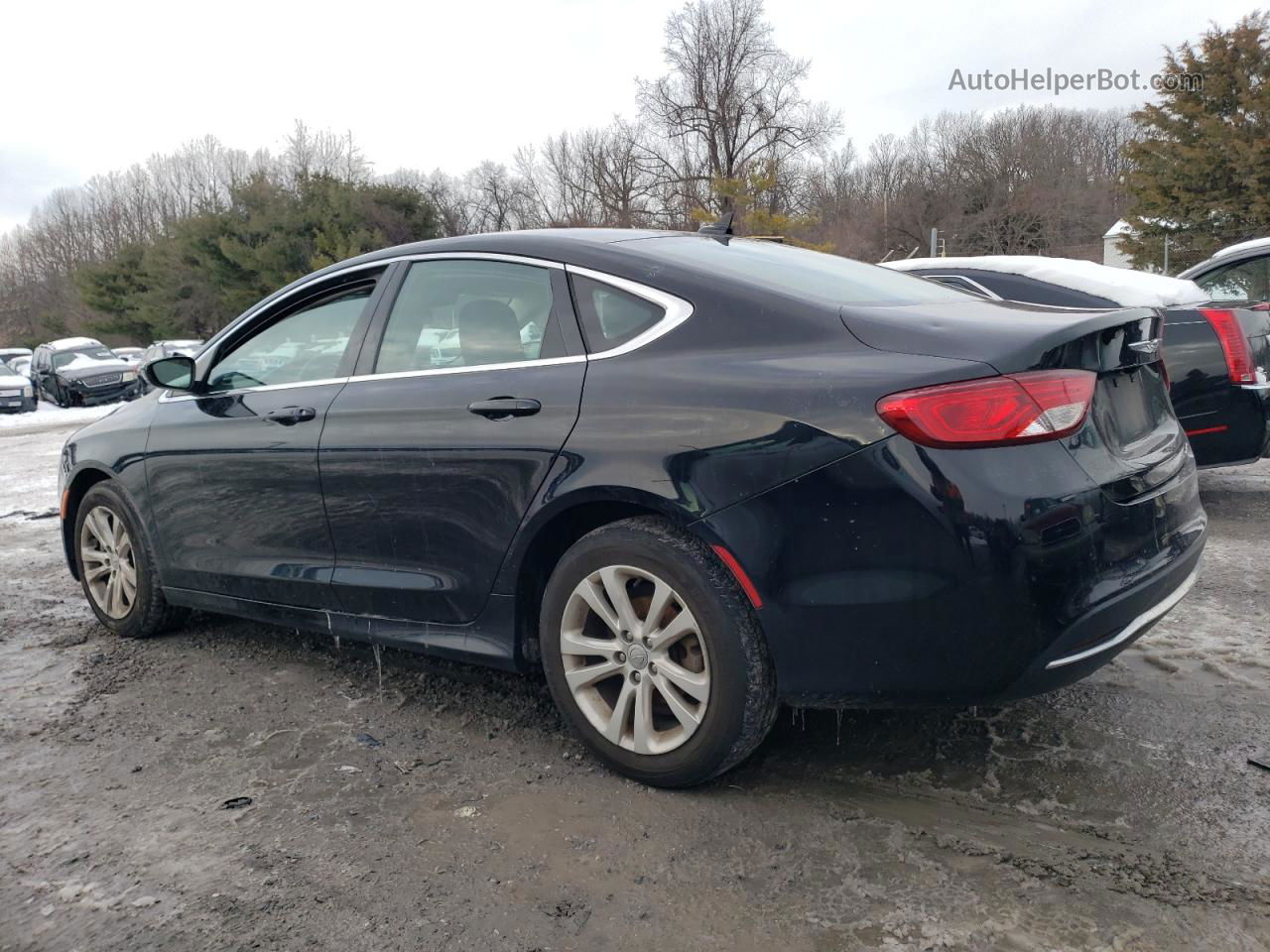 2016 Chrysler 200 Limited Black vin: 1C3CCCAB4GN115840