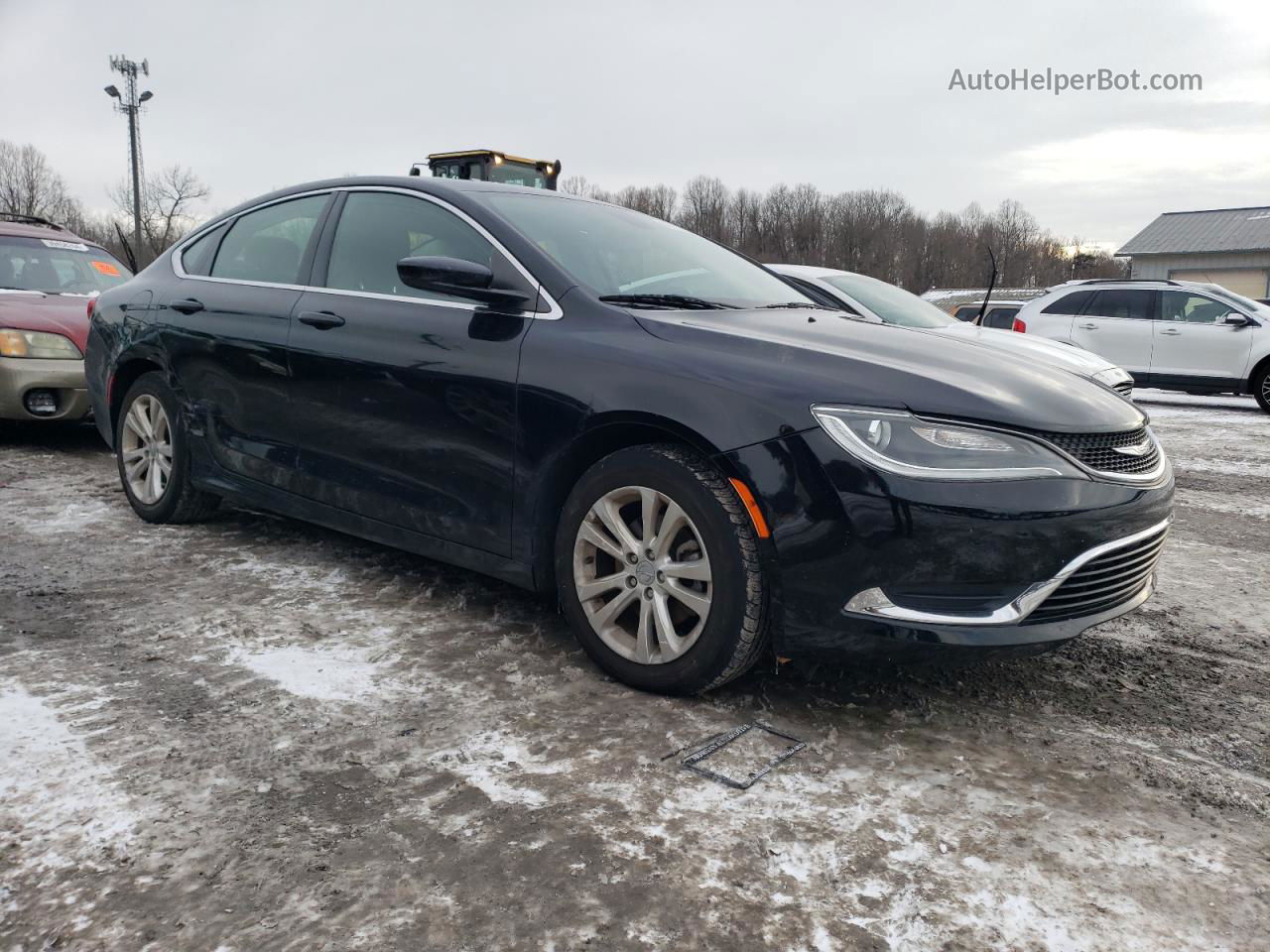 2016 Chrysler 200 Limited Black vin: 1C3CCCAB4GN115840