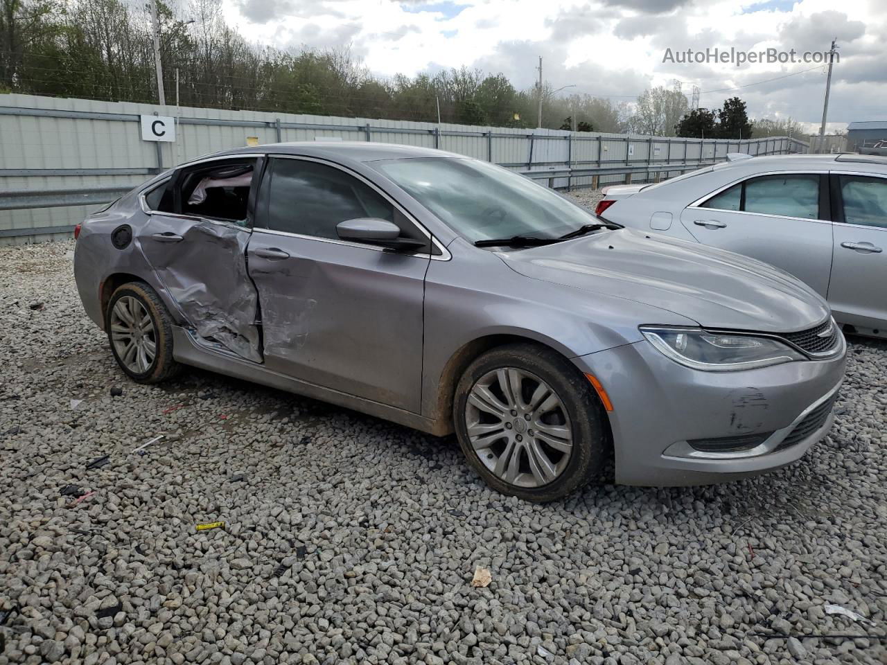 2016 Chrysler 200 Limited Silver vin: 1C3CCCAB4GN134016