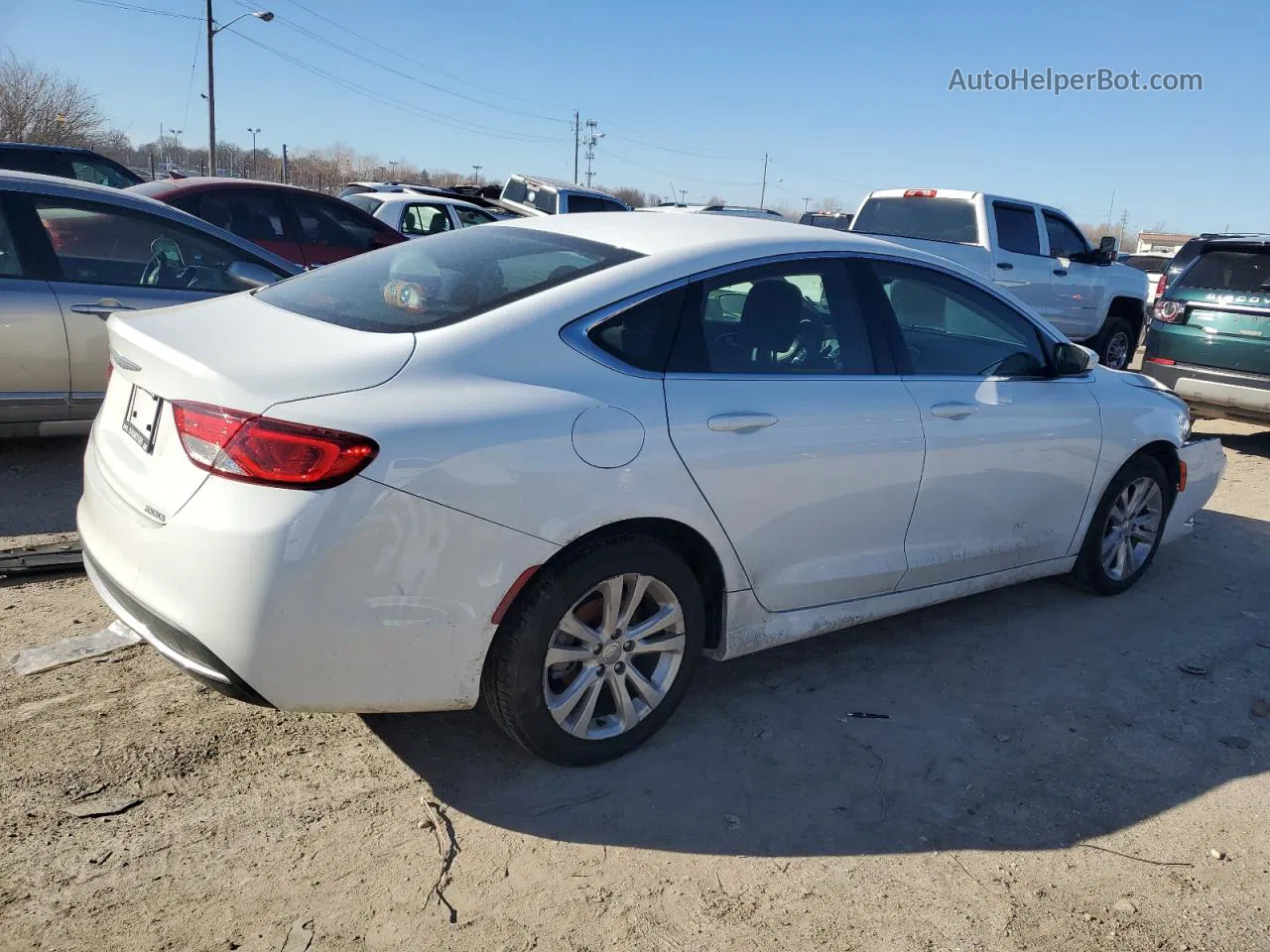 2016 Chrysler 200 Limited White vin: 1C3CCCAB4GN139135