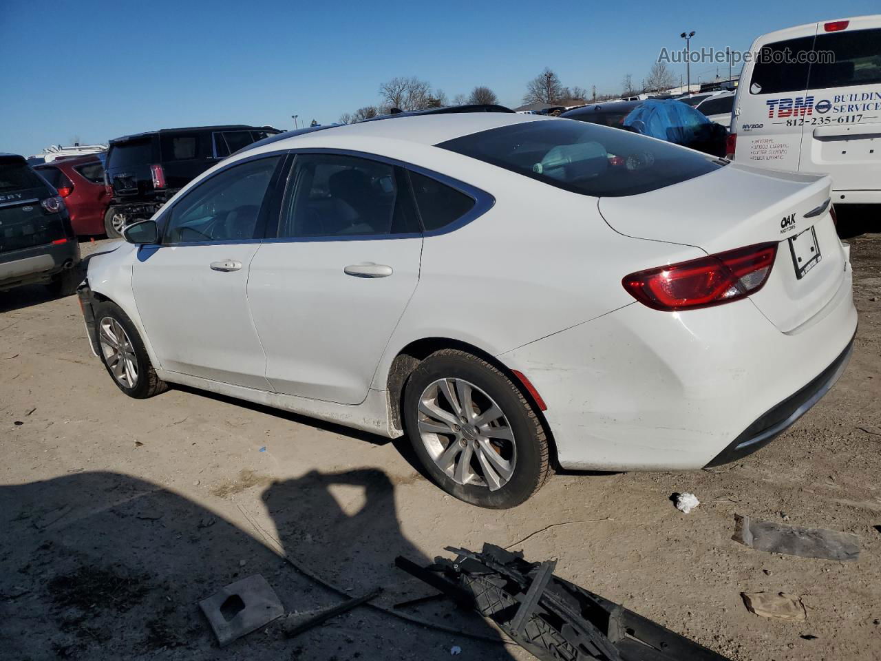 2016 Chrysler 200 Limited White vin: 1C3CCCAB4GN139135