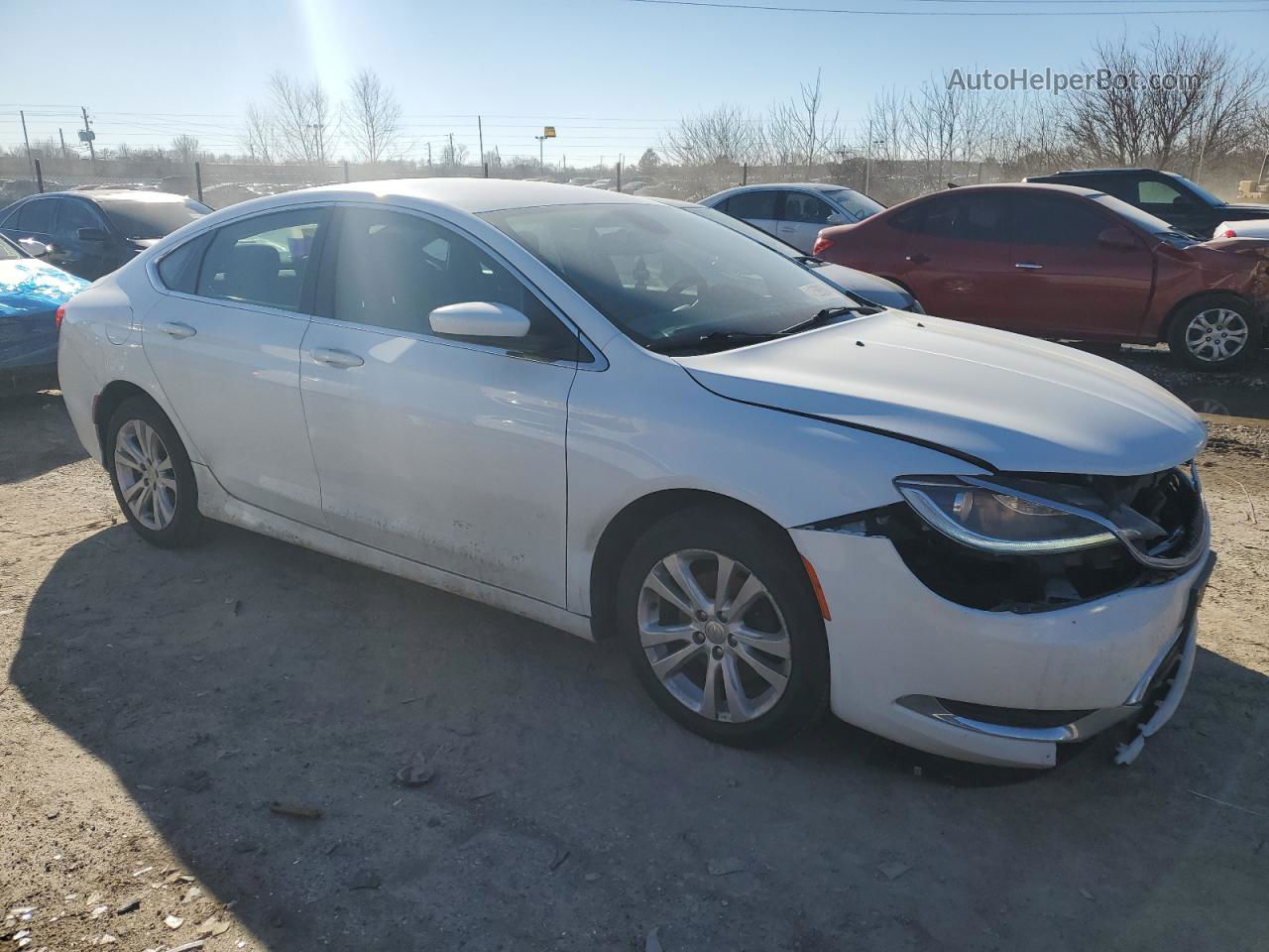 2016 Chrysler 200 Limited White vin: 1C3CCCAB4GN139135