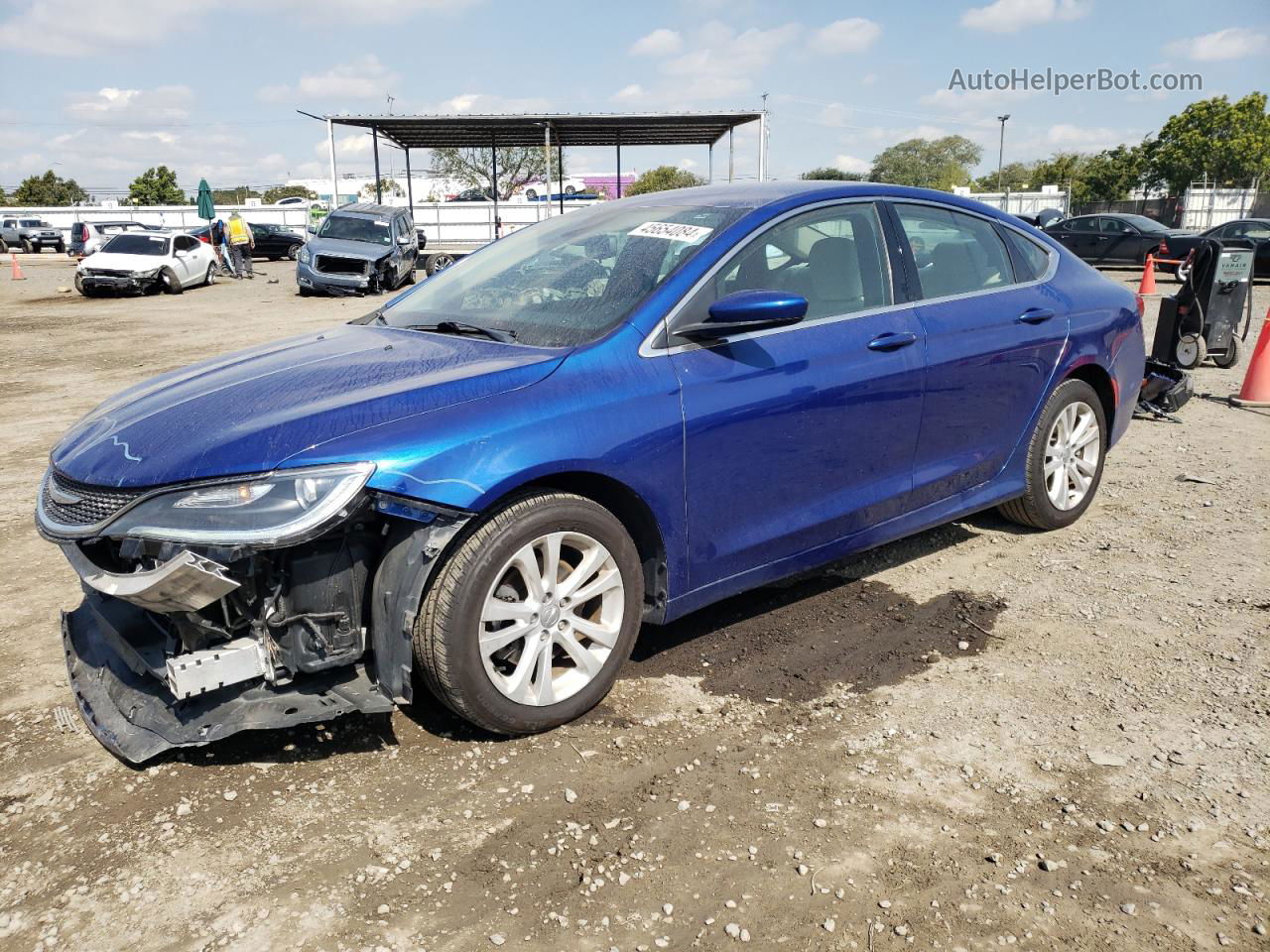 2016 Chrysler 200 Limited Синий vin: 1C3CCCAB4GN150121