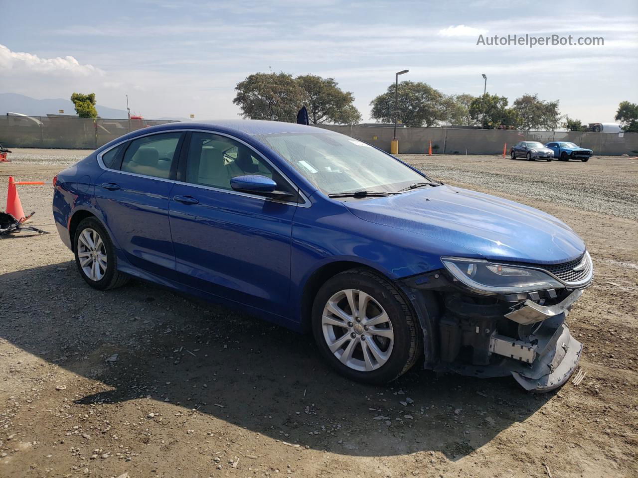 2016 Chrysler 200 Limited Синий vin: 1C3CCCAB4GN150121