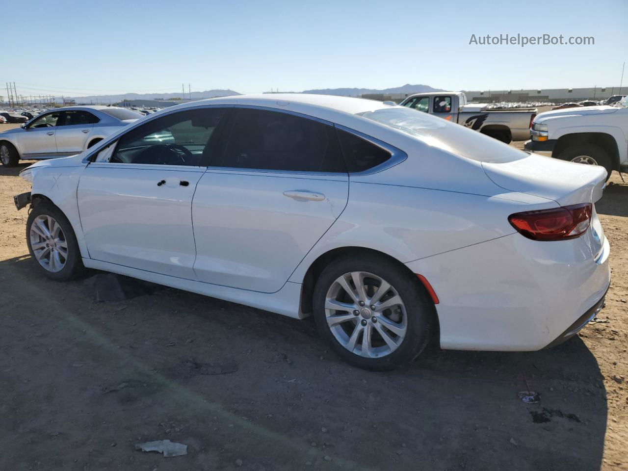 2016 Chrysler 200 Limited White vin: 1C3CCCAB4GN164939