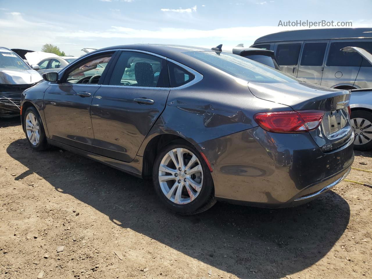 2016 Chrysler 200 Limited Серый vin: 1C3CCCAB4GN168490