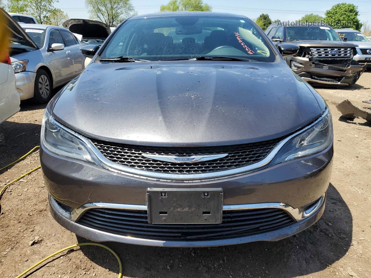 2016 Chrysler 200 Limited Gray vin: 1C3CCCAB4GN168490