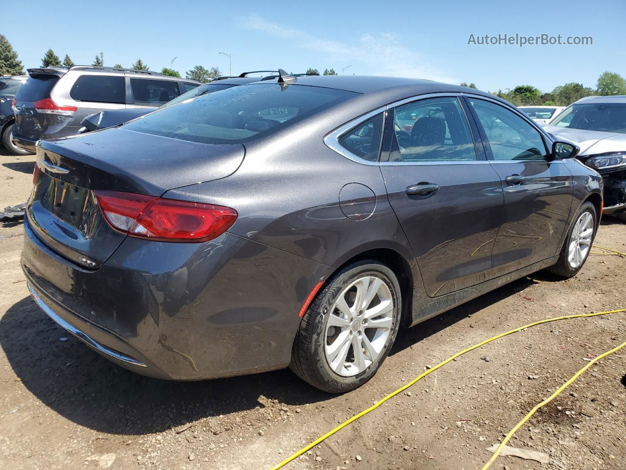 2016 Chrysler 200 Limited Gray vin: 1C3CCCAB4GN168490