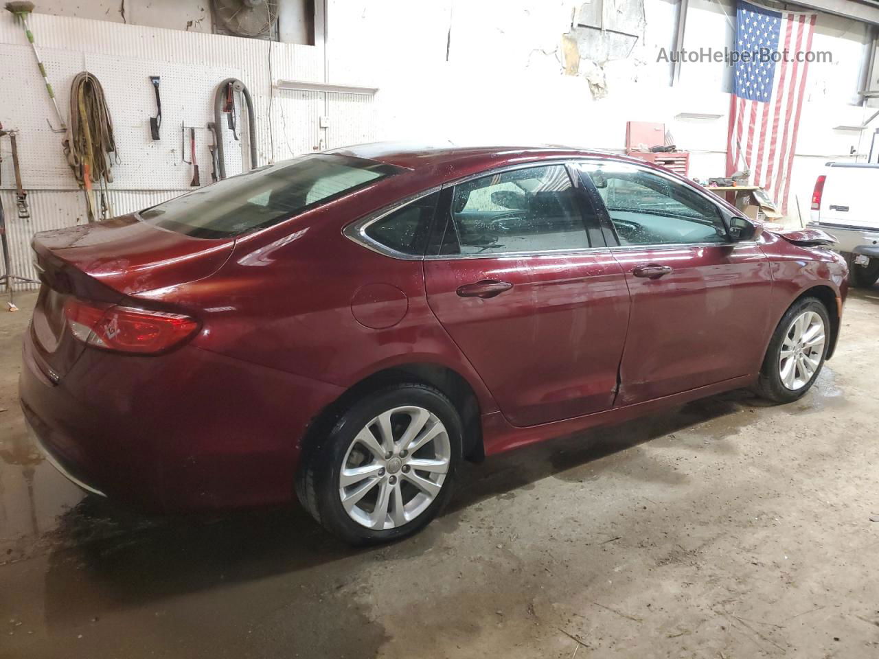 2016 Chrysler 200 Limited Maroon vin: 1C3CCCAB4GN172703