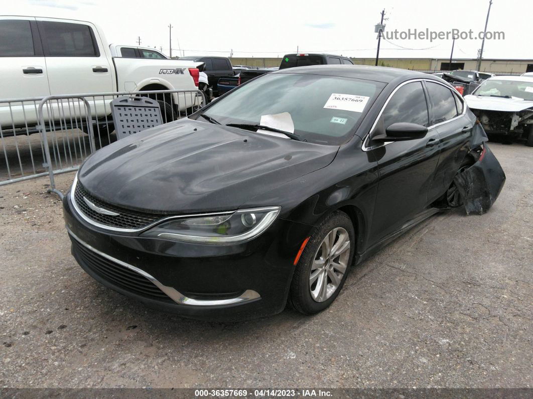 2016 Chrysler 200 Limited Black vin: 1C3CCCAB4GN175410