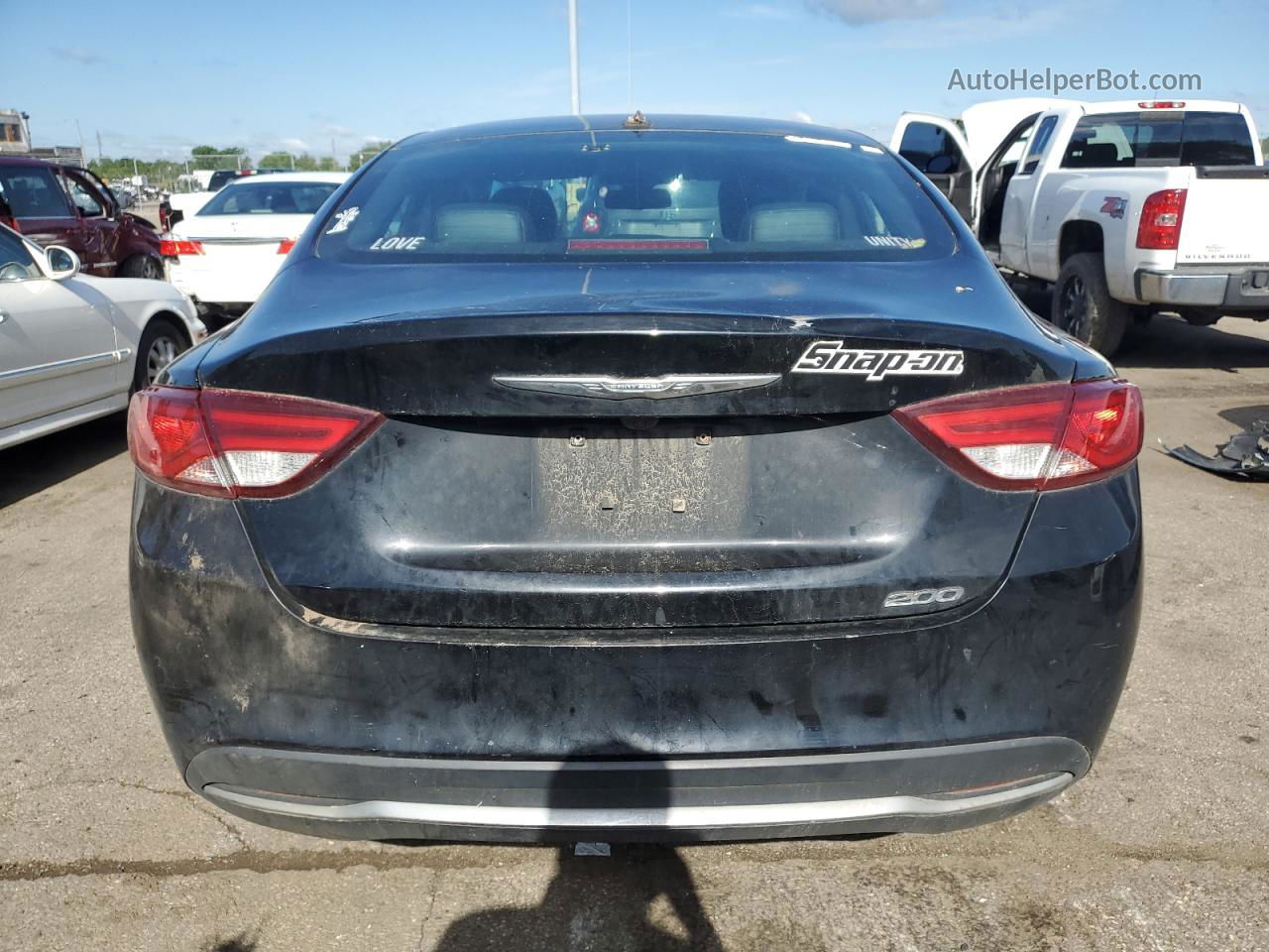 2016 Chrysler 200 Limited Черный vin: 1C3CCCAB4GN182549