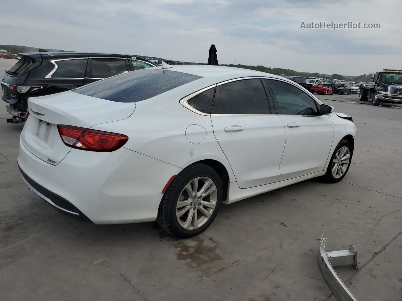 2017 Chrysler 200 Limited Белый vin: 1C3CCCAB4HN500834