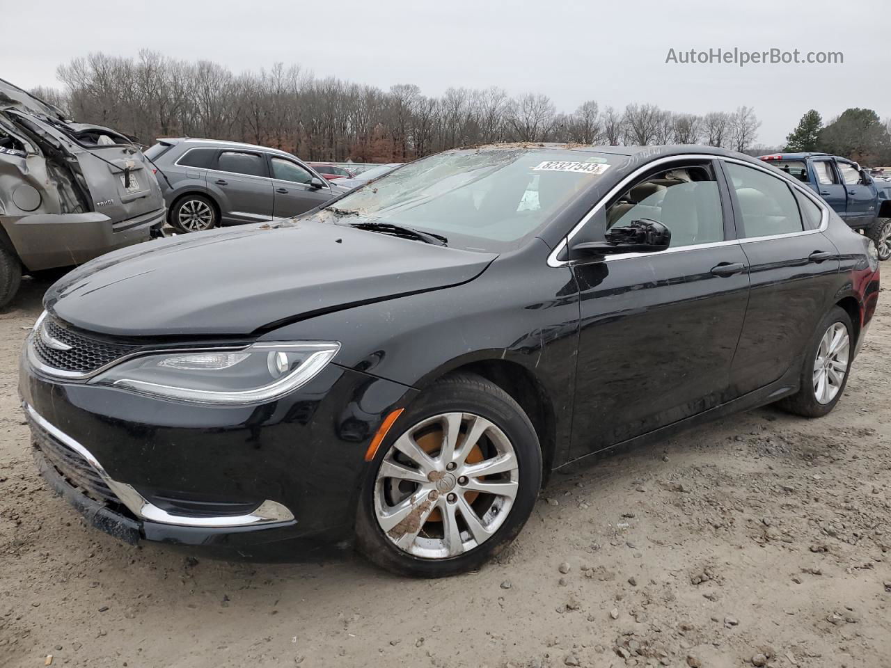 2017 Chrysler 200 Limited Black vin: 1C3CCCAB4HN501112