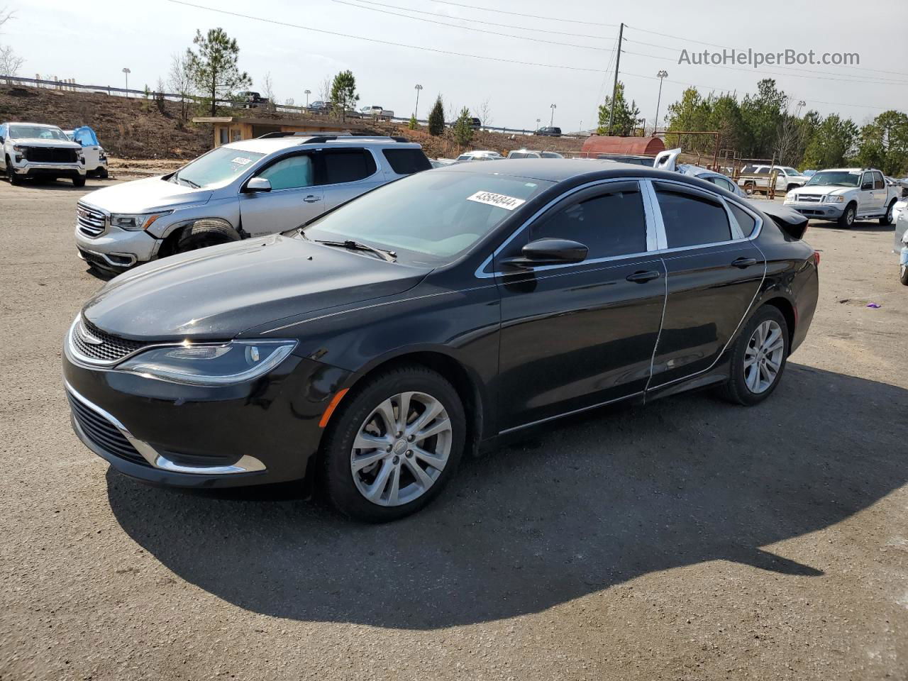 2017 Chrysler 200 Limited Black vin: 1C3CCCAB4HN504754