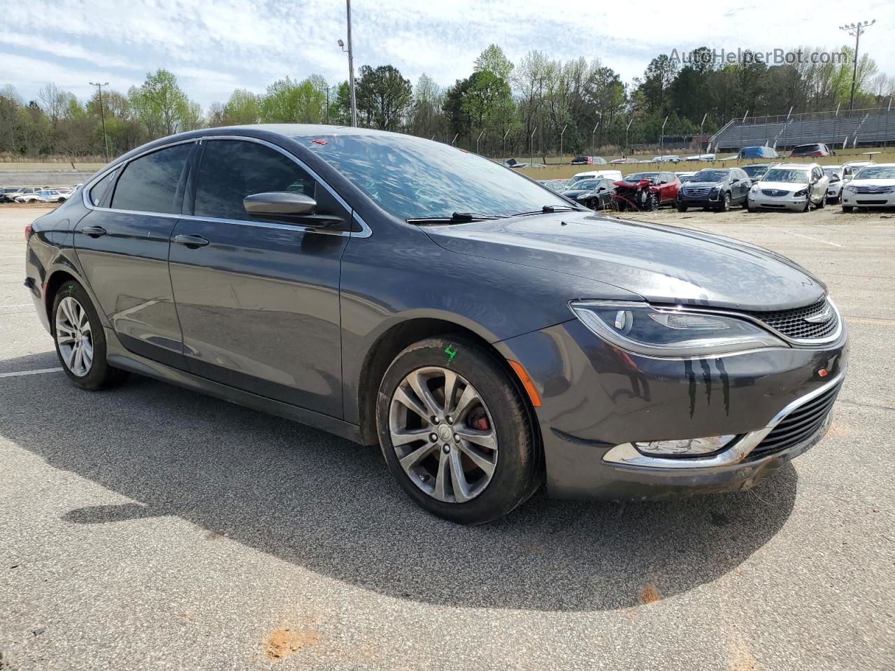 2017 Chrysler 200 Limited Серый vin: 1C3CCCAB4HN511090