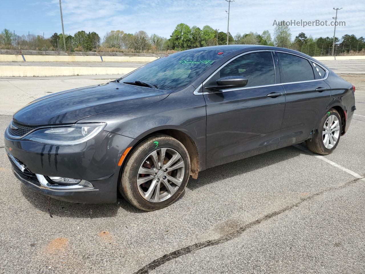 2017 Chrysler 200 Limited Серый vin: 1C3CCCAB4HN511090