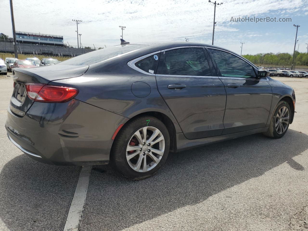 2017 Chrysler 200 Limited Серый vin: 1C3CCCAB4HN511090