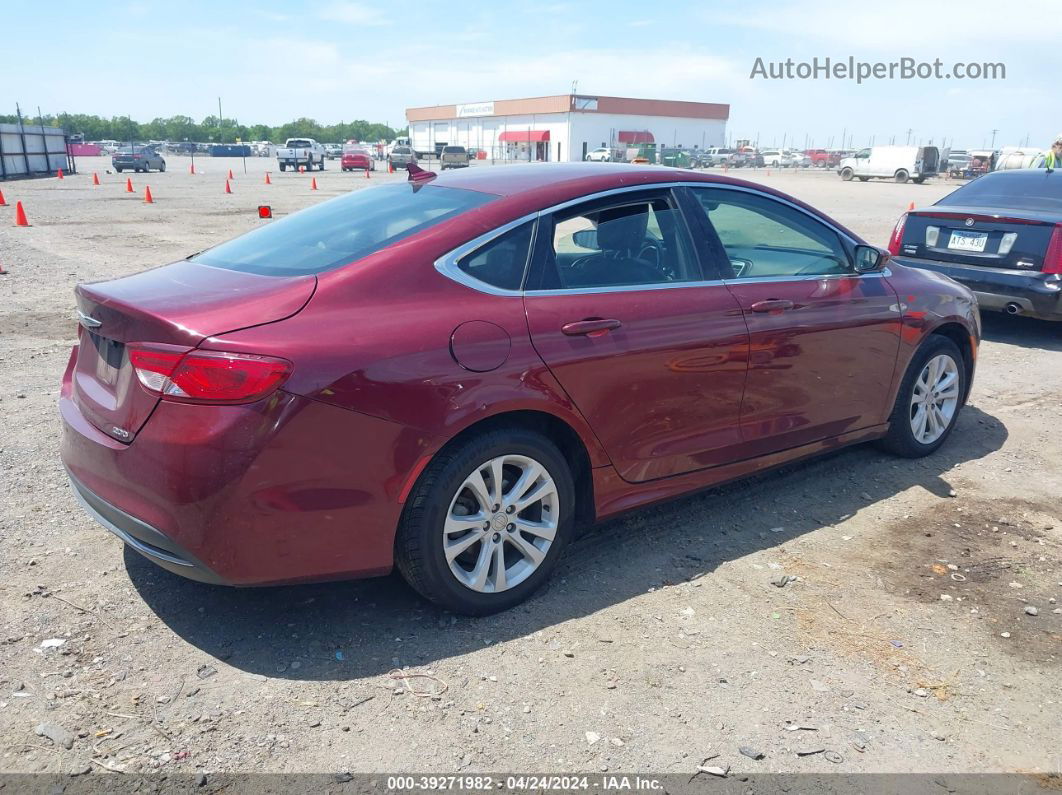 2017 Chrysler 200 Limited Platinum Red vin: 1C3CCCAB4HN511123