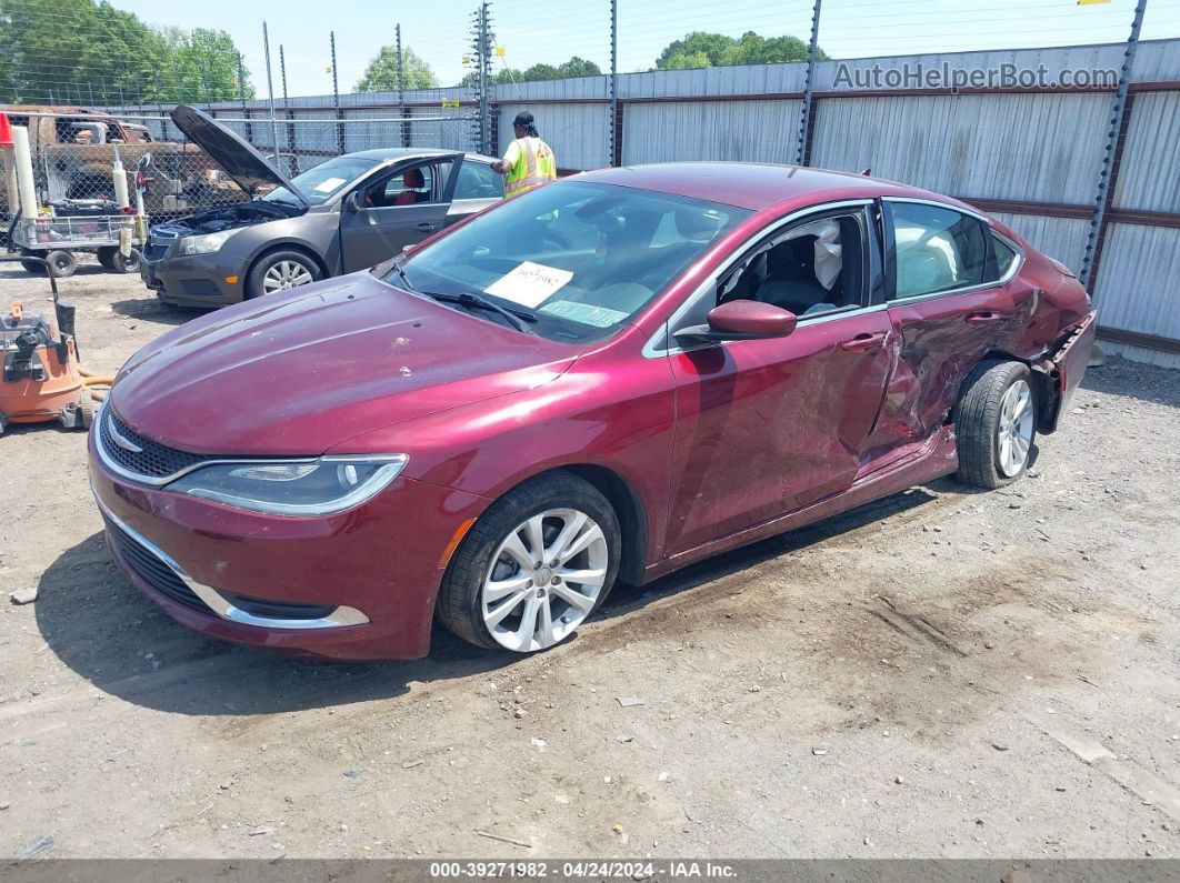 2017 Chrysler 200 Limited Platinum Red vin: 1C3CCCAB4HN511123