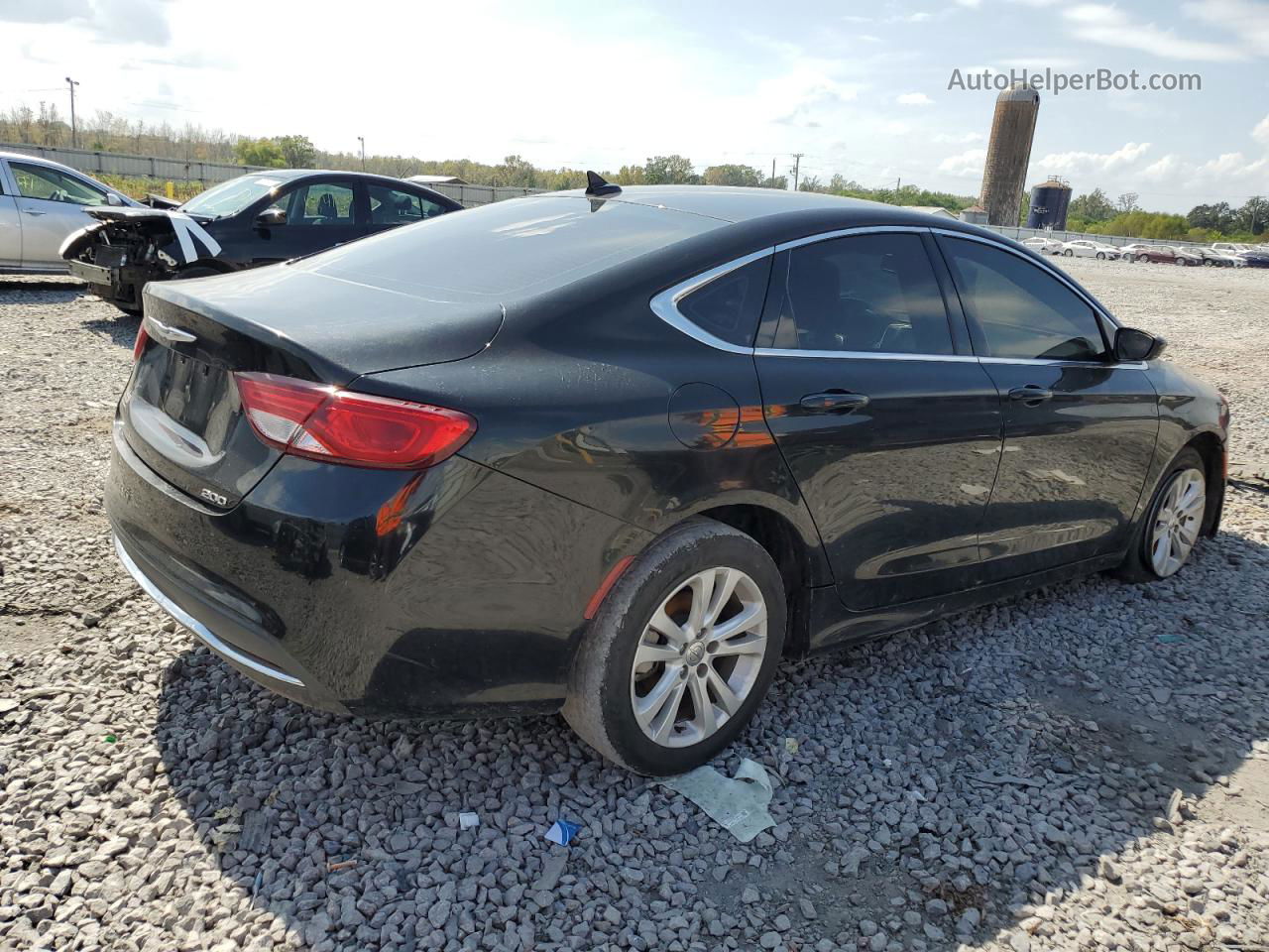 2017 Chrysler 200 Limited Black vin: 1C3CCCAB4HN511557