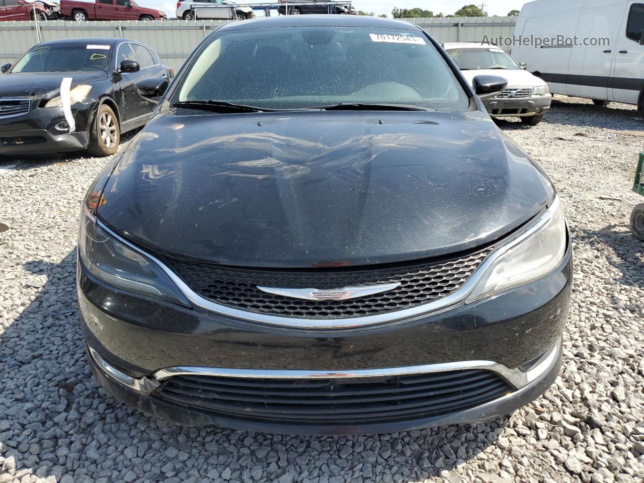 2017 Chrysler 200 Limited Black vin: 1C3CCCAB4HN511557