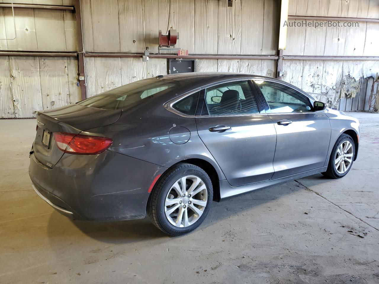 2015 Chrysler 200 Limited Gray vin: 1C3CCCAB5FN504162