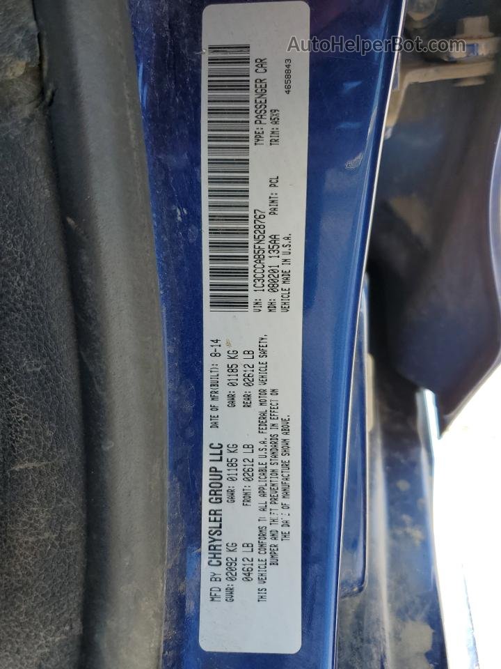 2015 Chrysler 200 Limited Синий vin: 1C3CCCAB5FN528767