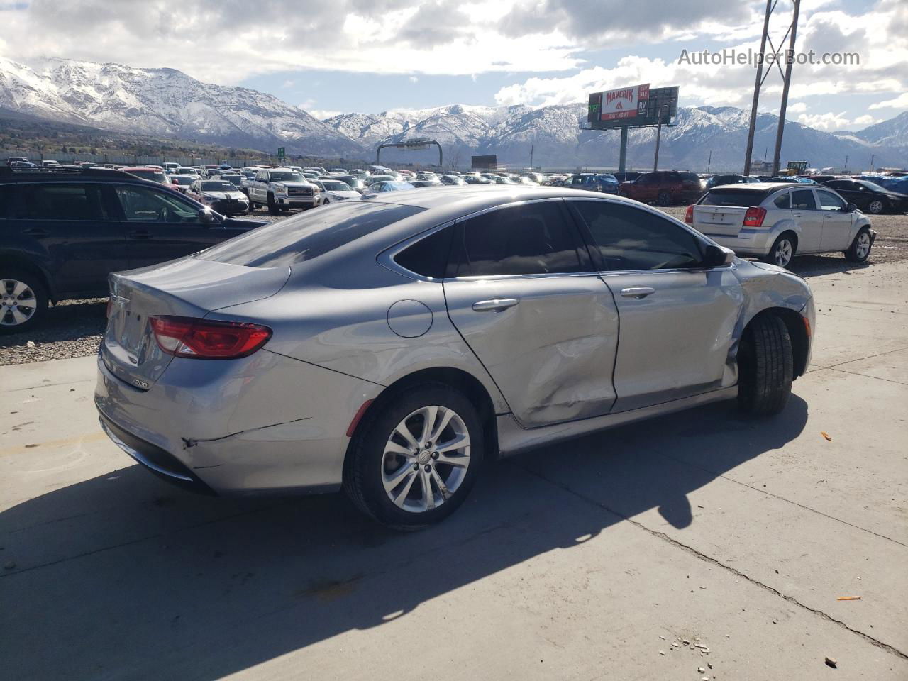 2015 Chrysler 200 Limited Silver vin: 1C3CCCAB5FN531328