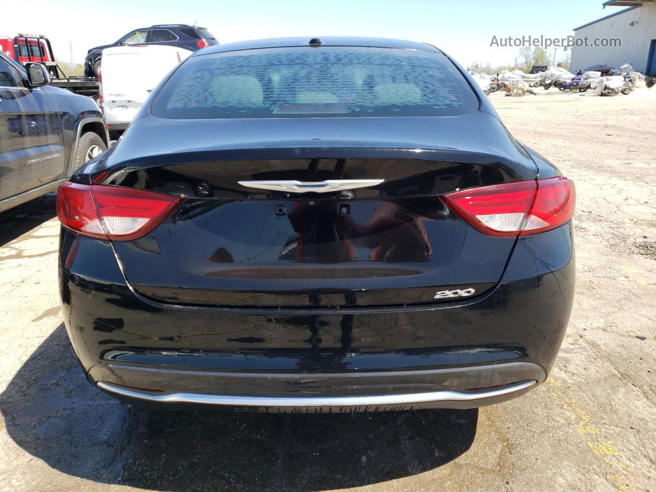 2015 Chrysler 200 Limited Black vin: 1C3CCCAB5FN536528