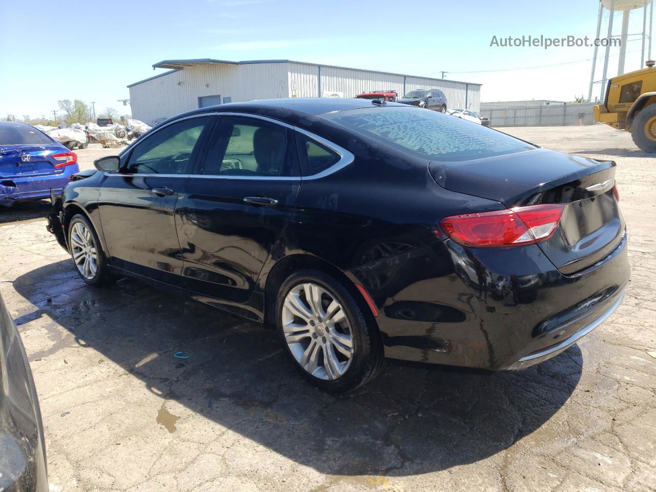 2015 Chrysler 200 Limited Black vin: 1C3CCCAB5FN536528