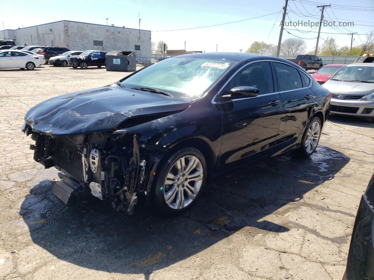 2015 Chrysler 200 Limited Black vin: 1C3CCCAB5FN536528