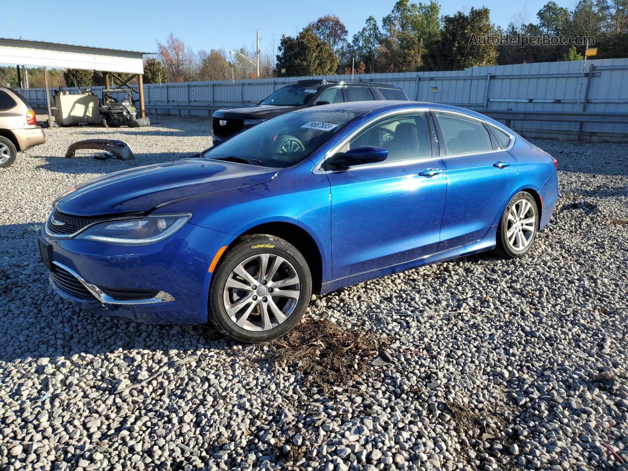 2015 Chrysler 200 Limited Blue vin: 1C3CCCAB5FN546394