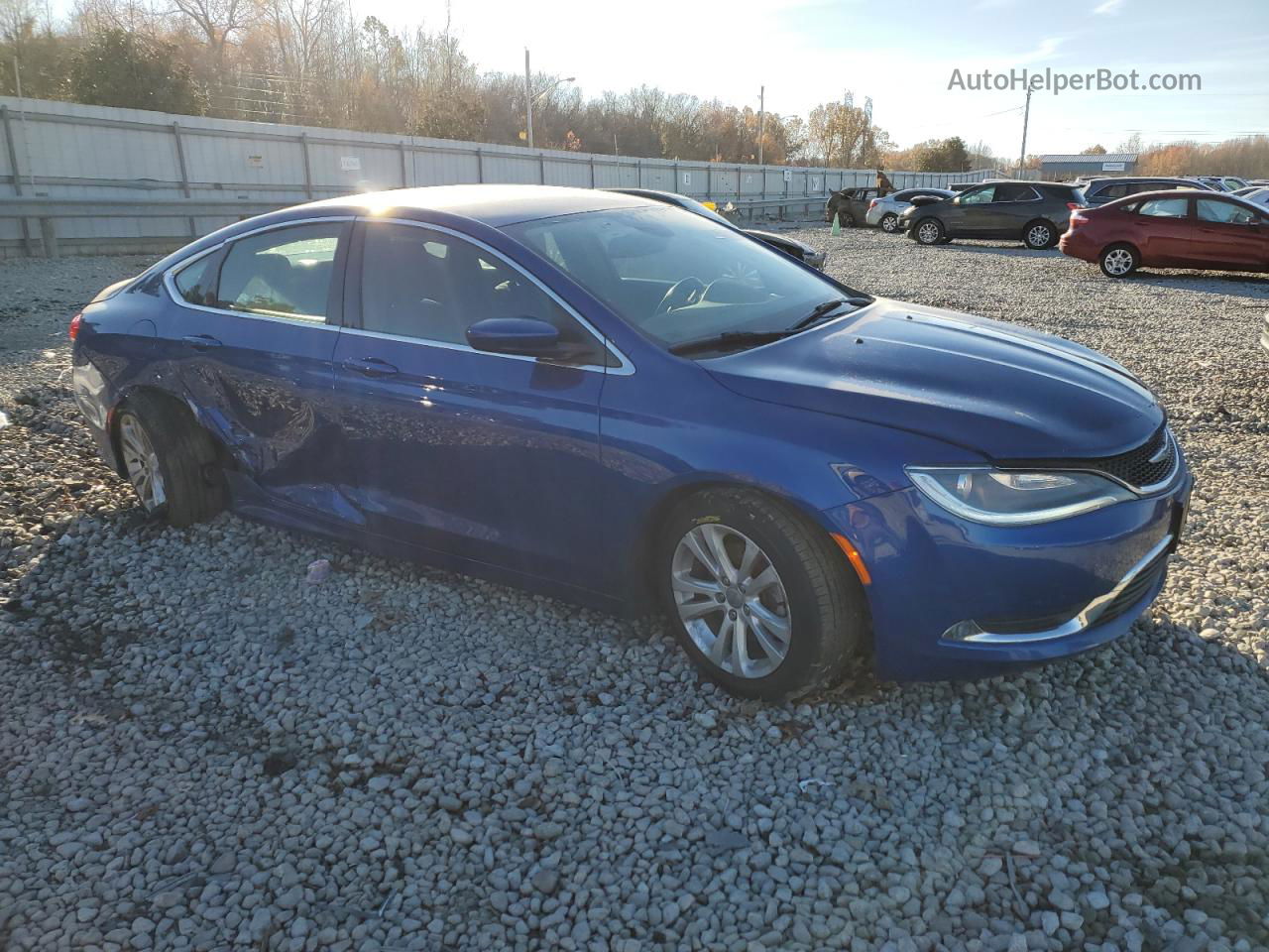 2015 Chrysler 200 Limited Blue vin: 1C3CCCAB5FN546394