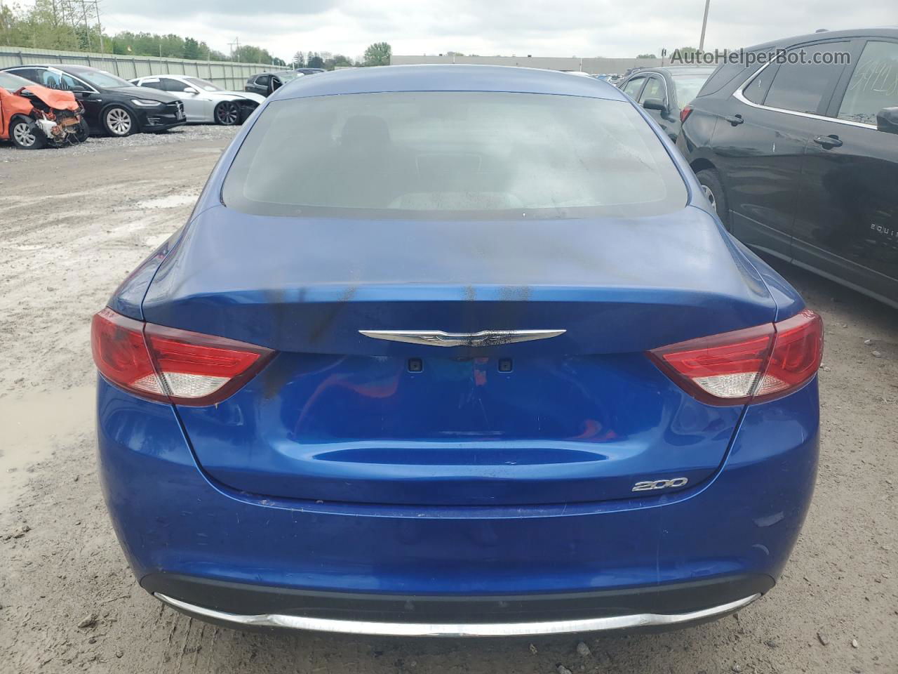 2015 Chrysler 200 Limited Blue vin: 1C3CCCAB5FN547948