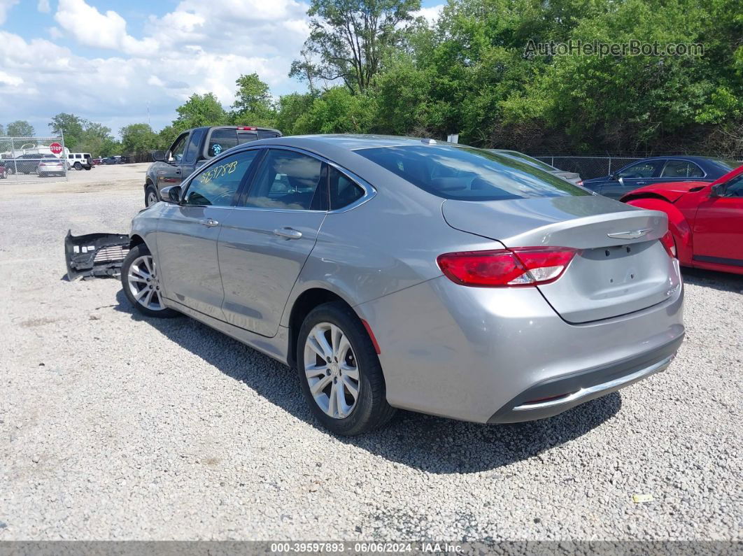 2015 Chrysler 200 Limited Серебряный vin: 1C3CCCAB5FN550462