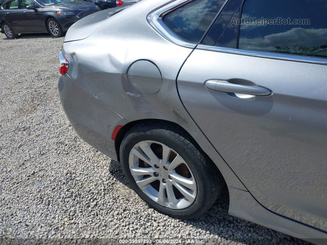 2015 Chrysler 200 Limited Серебряный vin: 1C3CCCAB5FN550462