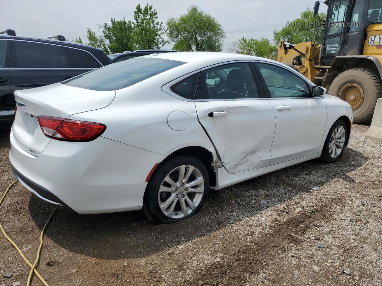 2015 Chrysler 200 Limited White vin: 1C3CCCAB5FN552258