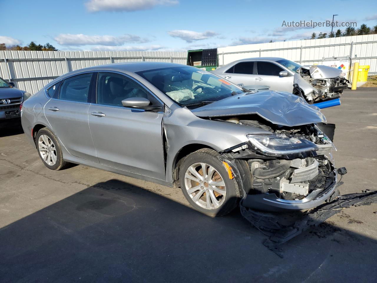 2015 Chrysler 200 Limited Silver vin: 1C3CCCAB5FN584529