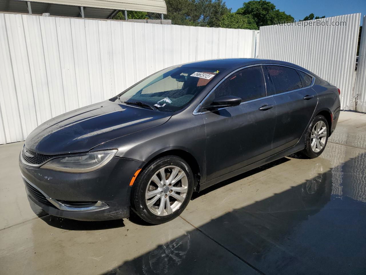 2015 Chrysler 200 Limited Black vin: 1C3CCCAB5FN597961