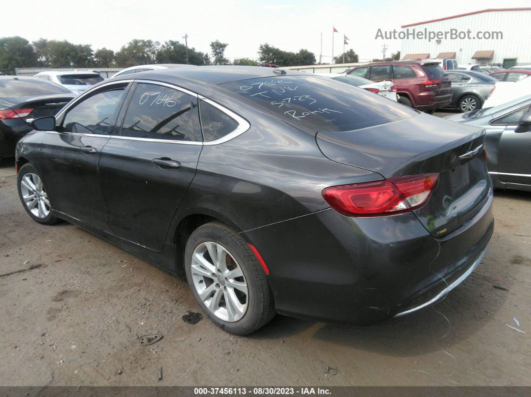 2015 Chrysler 200 Limited Gray vin: 1C3CCCAB5FN607646