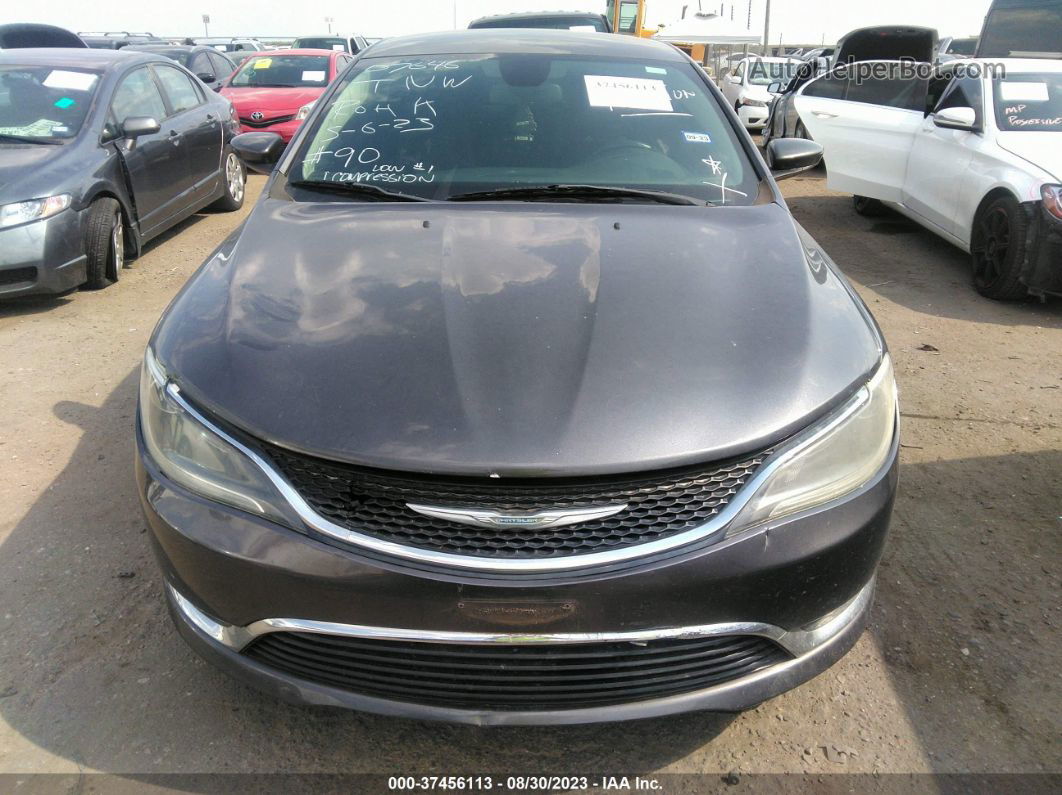 2015 Chrysler 200 Limited Gray vin: 1C3CCCAB5FN607646