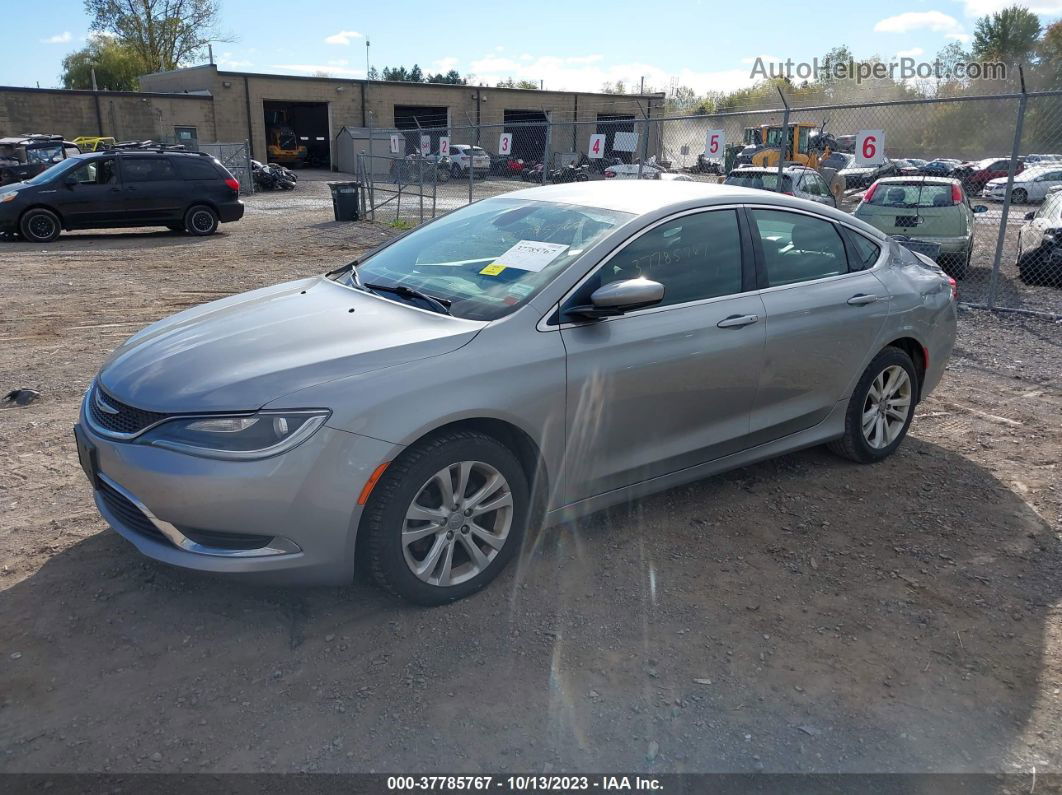 2015 Chrysler 200 Limited Серебряный vin: 1C3CCCAB5FN608313