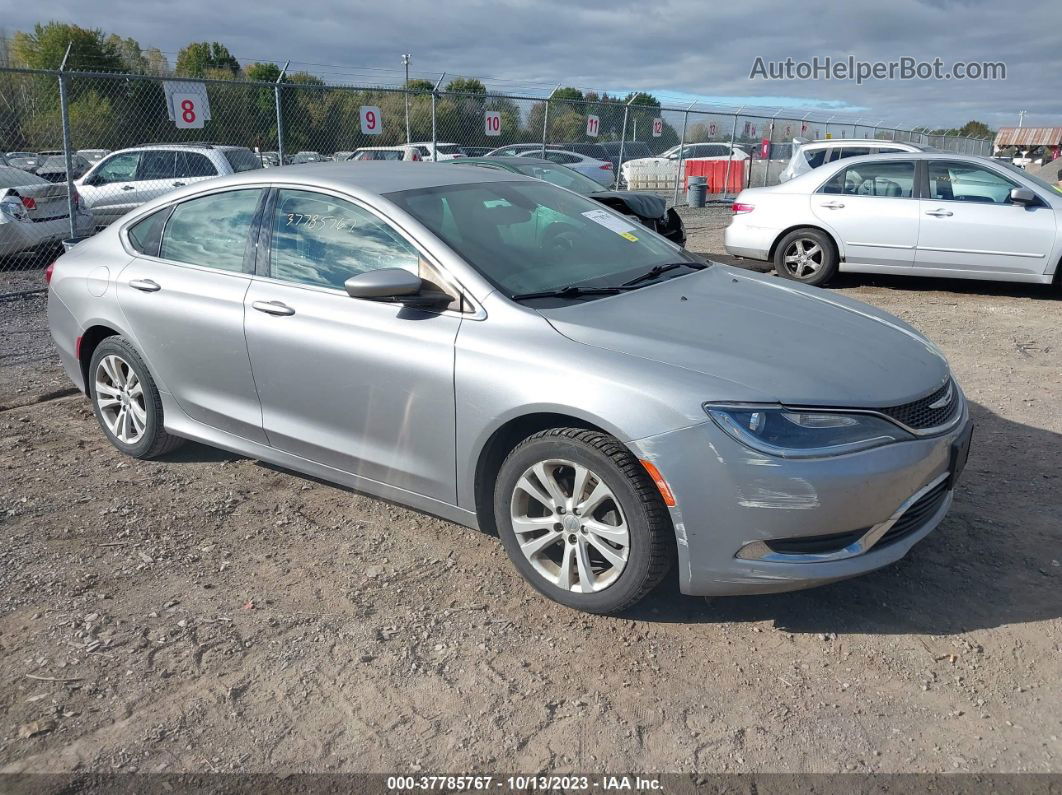 2015 Chrysler 200 Limited Silver vin: 1C3CCCAB5FN608313