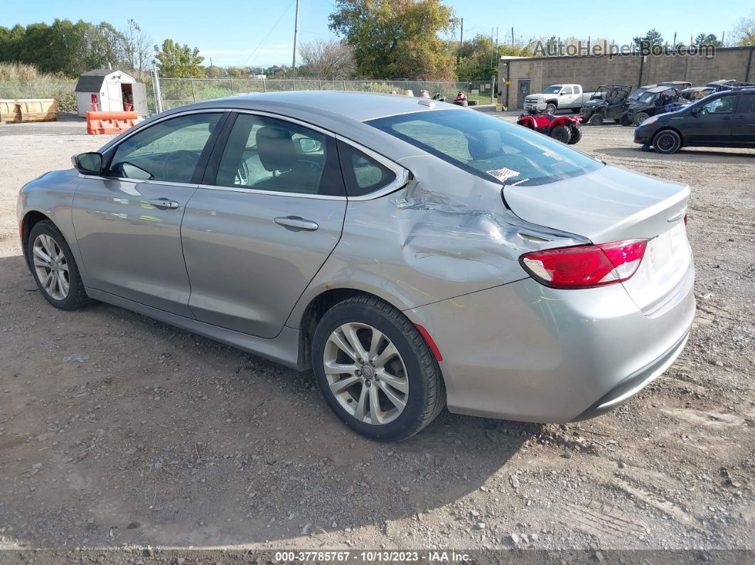 2015 Chrysler 200 Limited Silver vin: 1C3CCCAB5FN608313