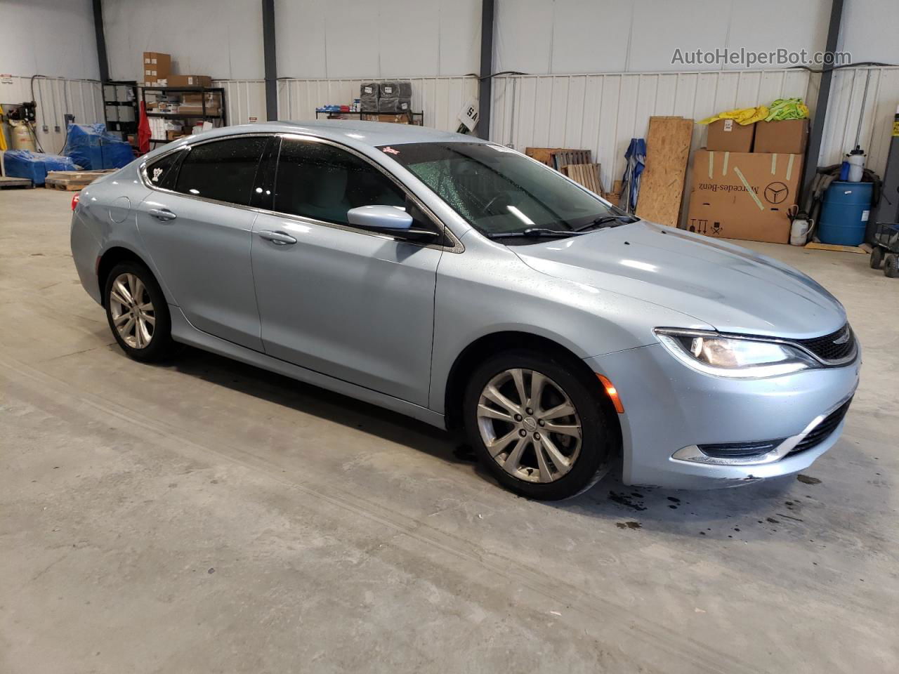 2015 Chrysler 200 Limited Blue vin: 1C3CCCAB5FN648312