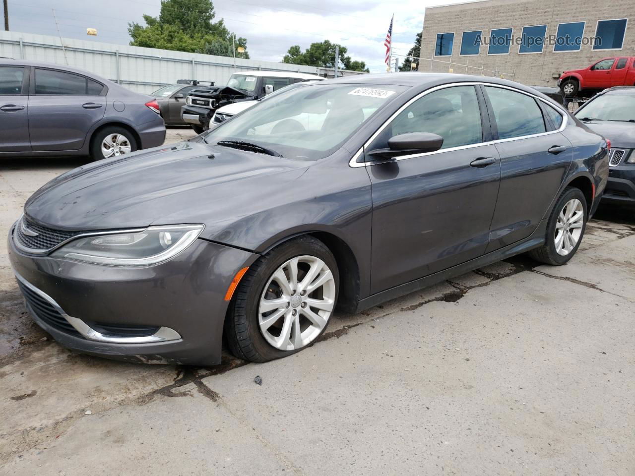 2015 Chrysler 200 Limited Серый vin: 1C3CCCAB5FN663022