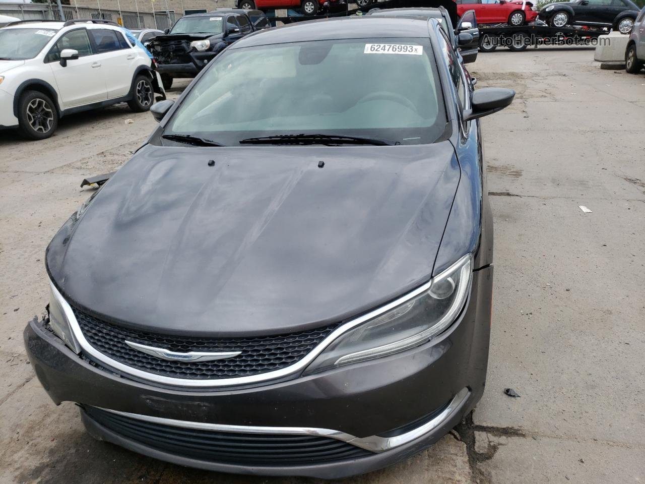 2015 Chrysler 200 Limited Gray vin: 1C3CCCAB5FN663022